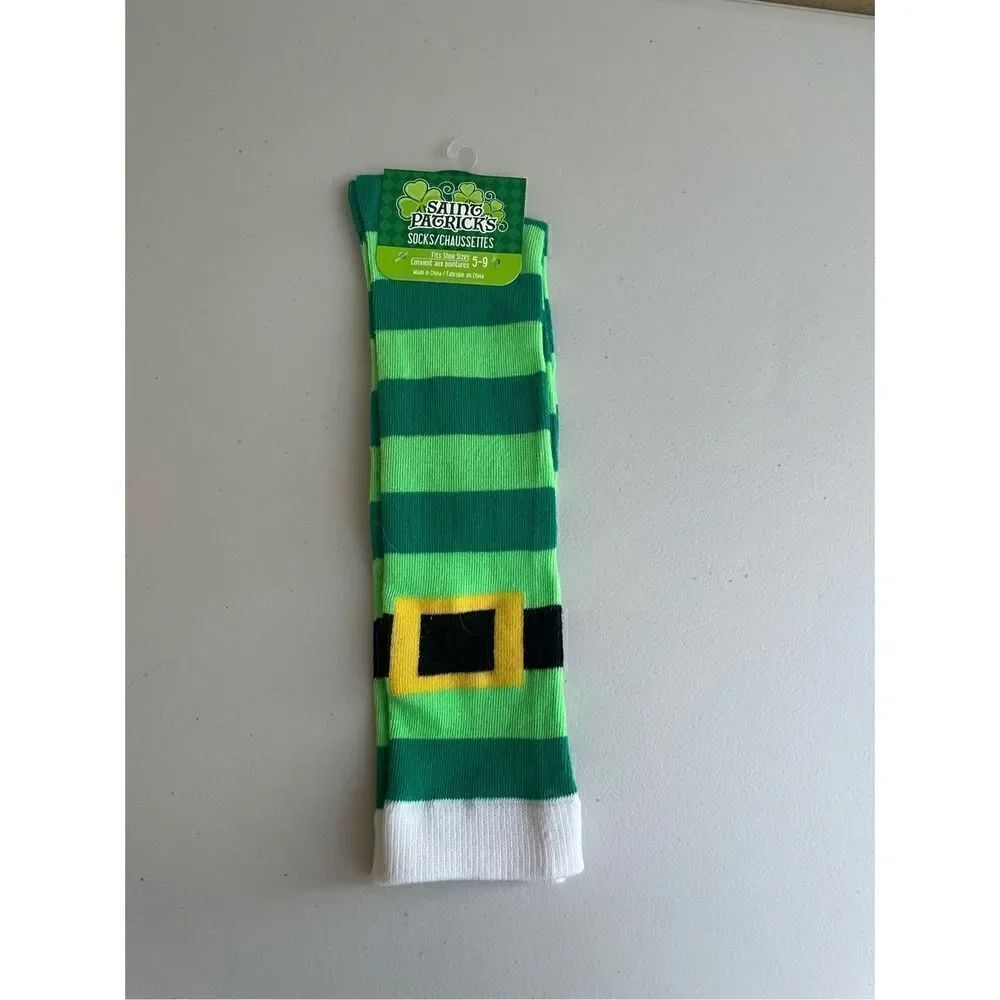 Saint Patrick’s Socks NWT Fits Sizes 5-9 Leprauchan Elf Socks